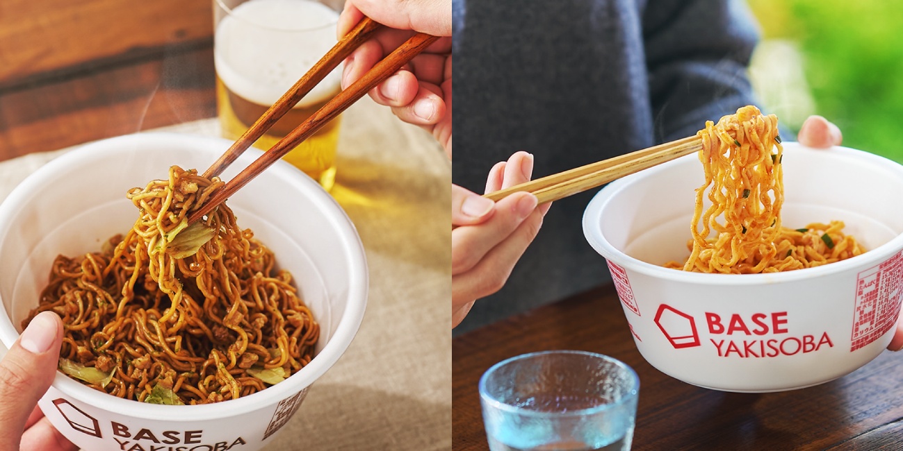 BASE FOODの完全栄養の即席麺「ソース焼きそば/旨辛まぜそば」がより